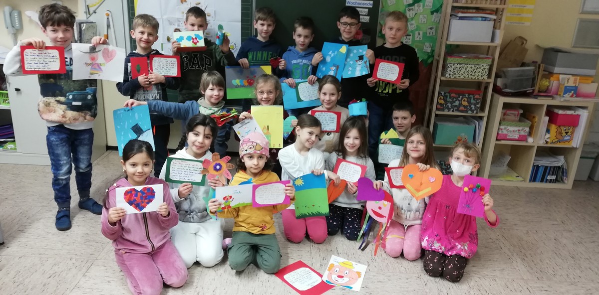 Valentinsgrüße für das BRK-Seniorenheim